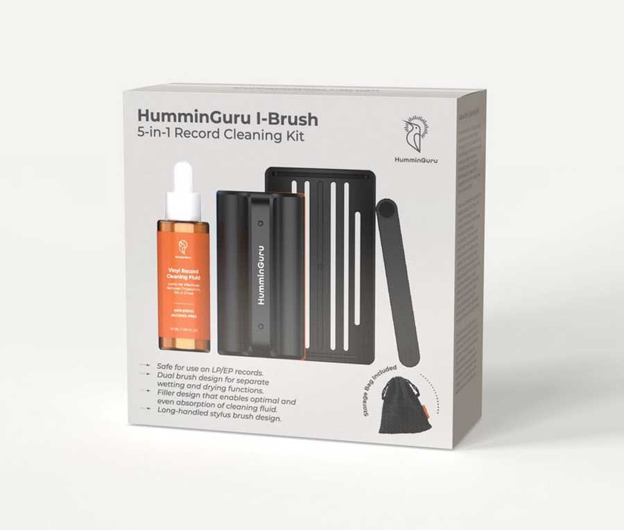 HumminGuru I-Brush 5-in-1 Record Cleaning Kit